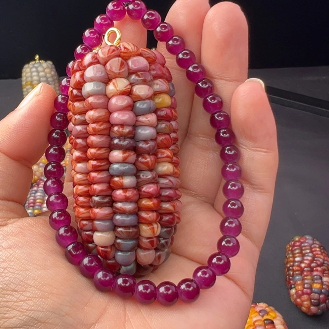 九***@铜合金七彩文玩玉米