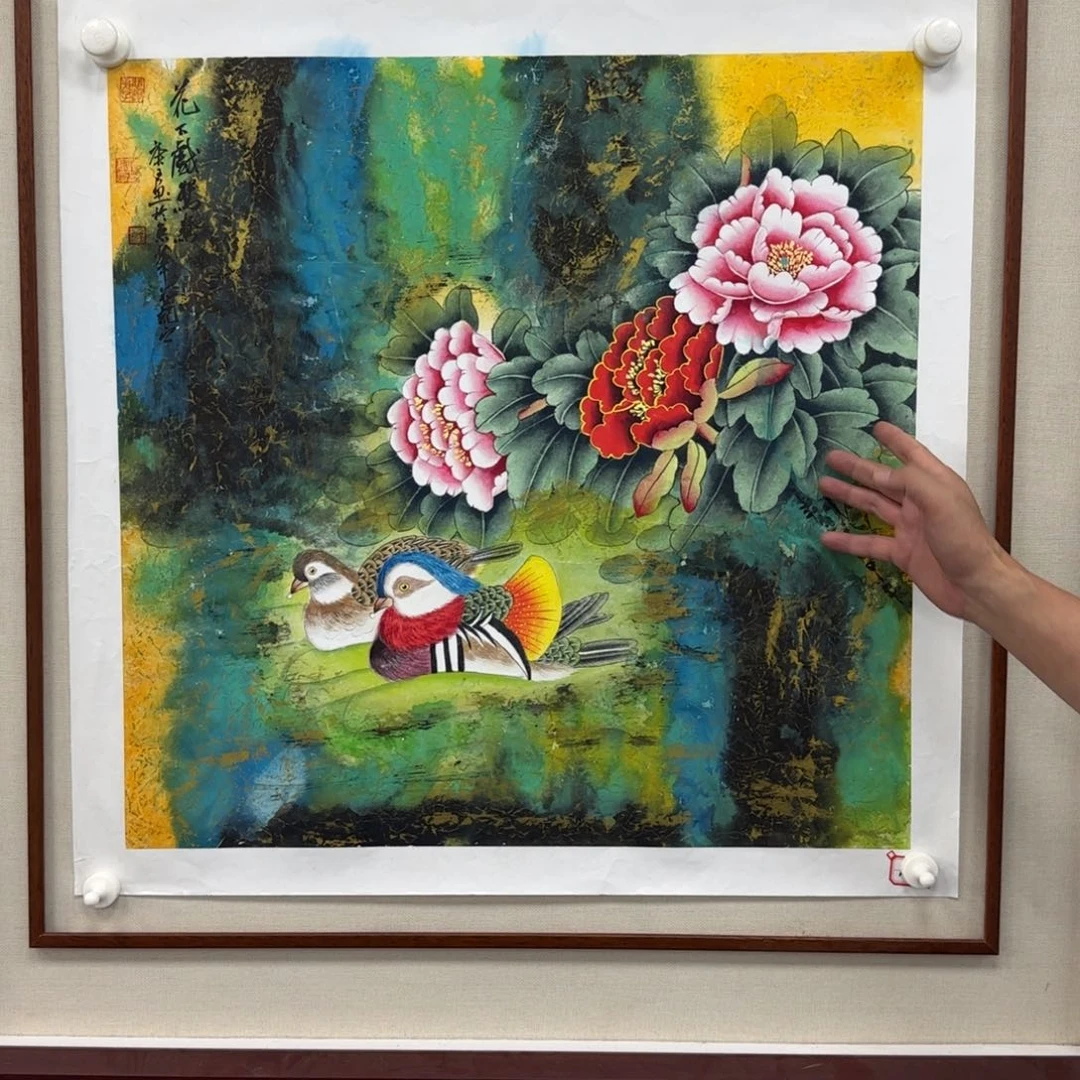 悲鸿弟子陈日新老师画作