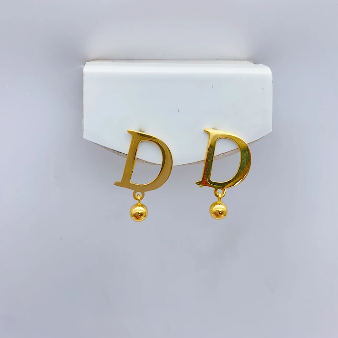 老庙黄金足金5G工艺时尚休闲D实心7字钩2.76克