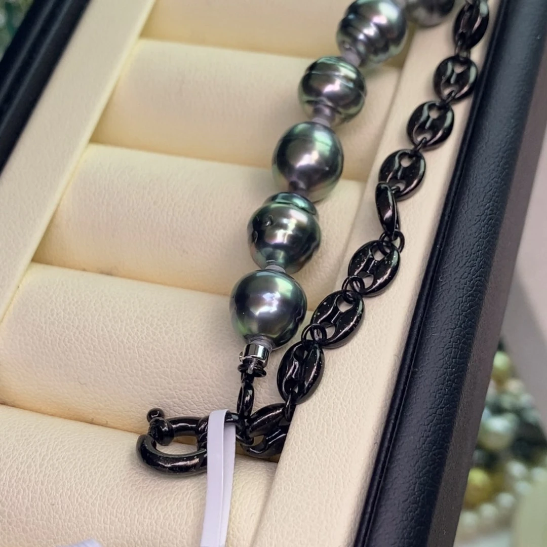 银S925镶嵌手镯海水珍珠