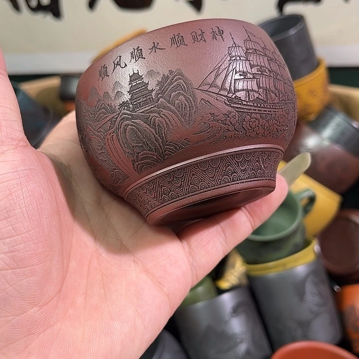 茶杯紫砂全手工紫砂主人杯