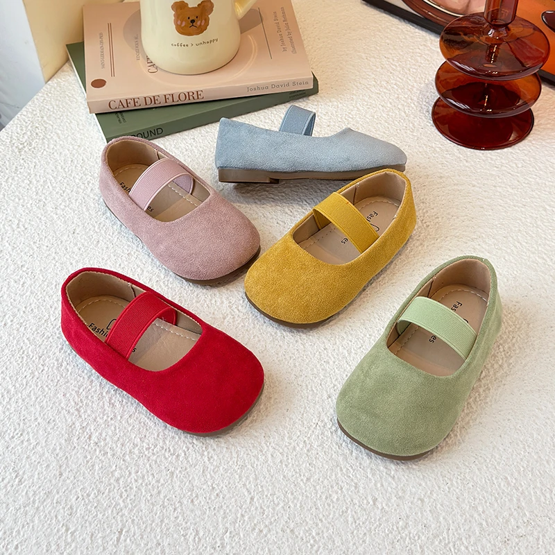 女童可爱糖果色夏季小单鞋2025年儿童小中大童纯色舞蹈演出鞋小皮