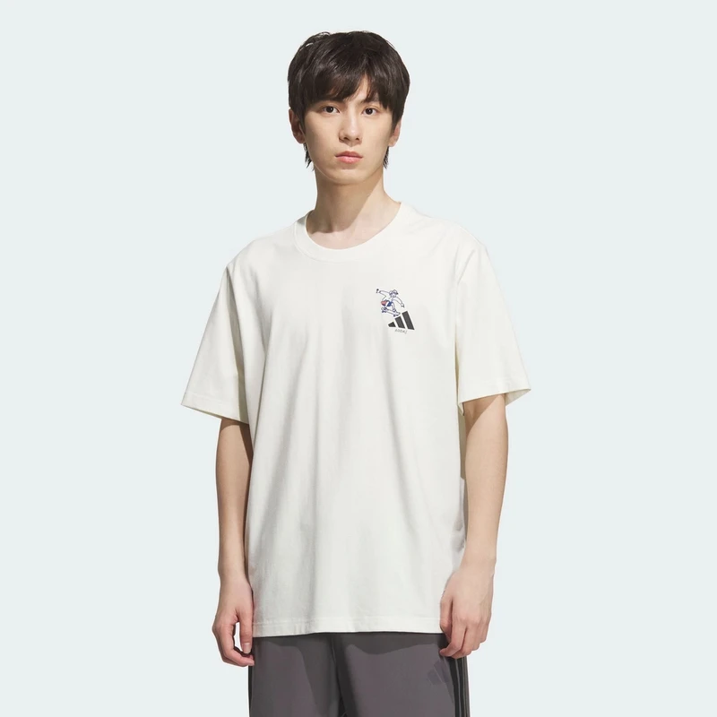 ADIDAS/阿迪达斯GFX SPORTS TEE3 纯棉运动短袖T恤KC2870