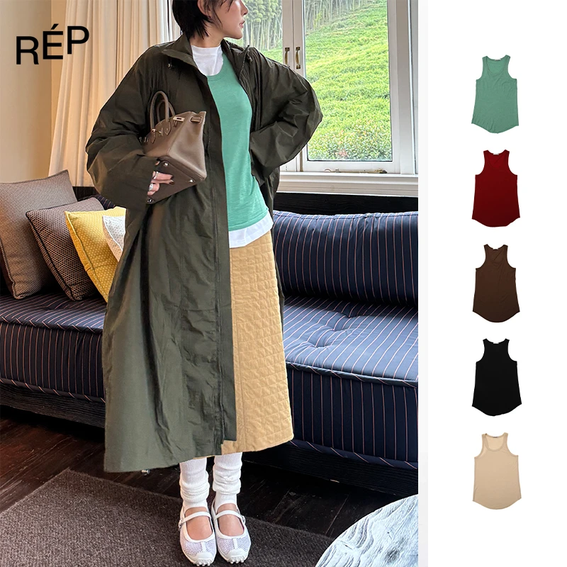 REP-Aether haze设计师品牌多色羊毛简约背心 25FW新品女装