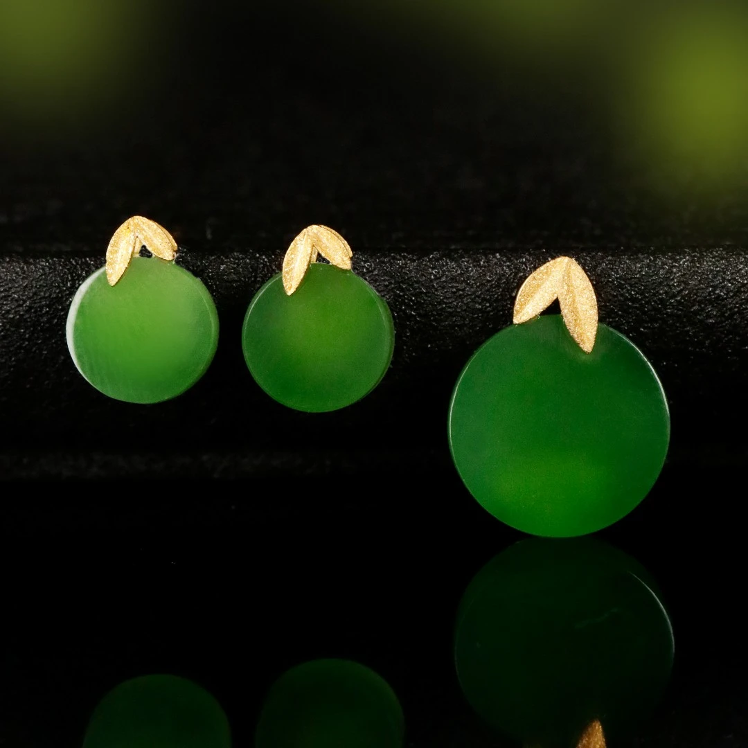 知竹常乐/18K金碧玉套装