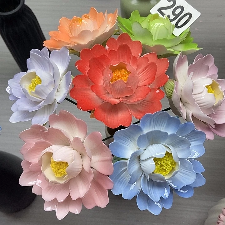 陶瓷纯手工捏花设计