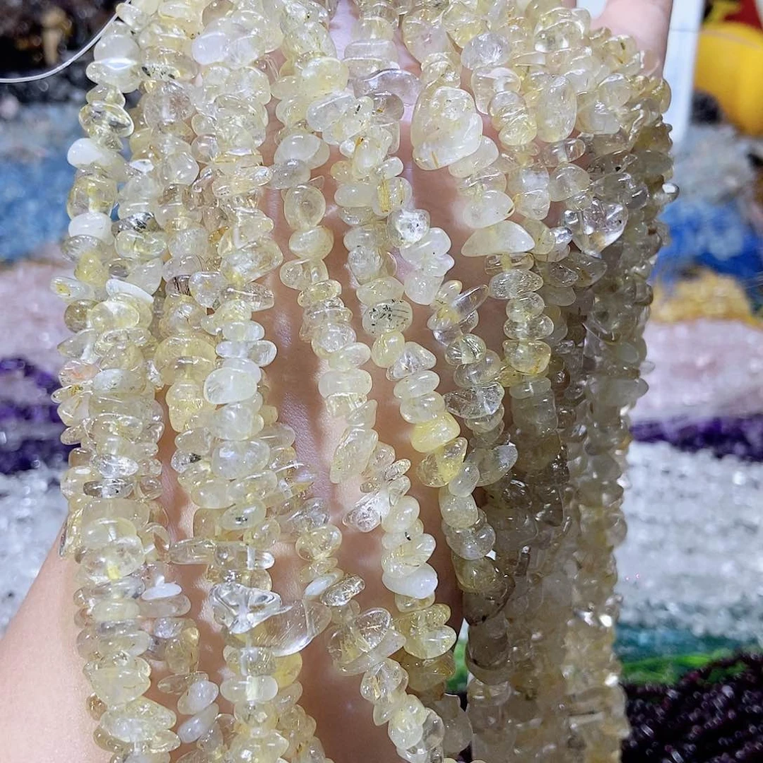 未镶嵌珠宝半成品水晶金发晶