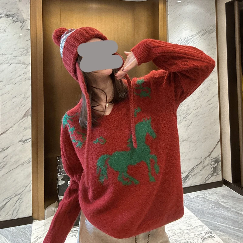 【秋冬上新】2025年秋冬季新款氛围感甜美显瘦针织衫潮百搭打底上衣