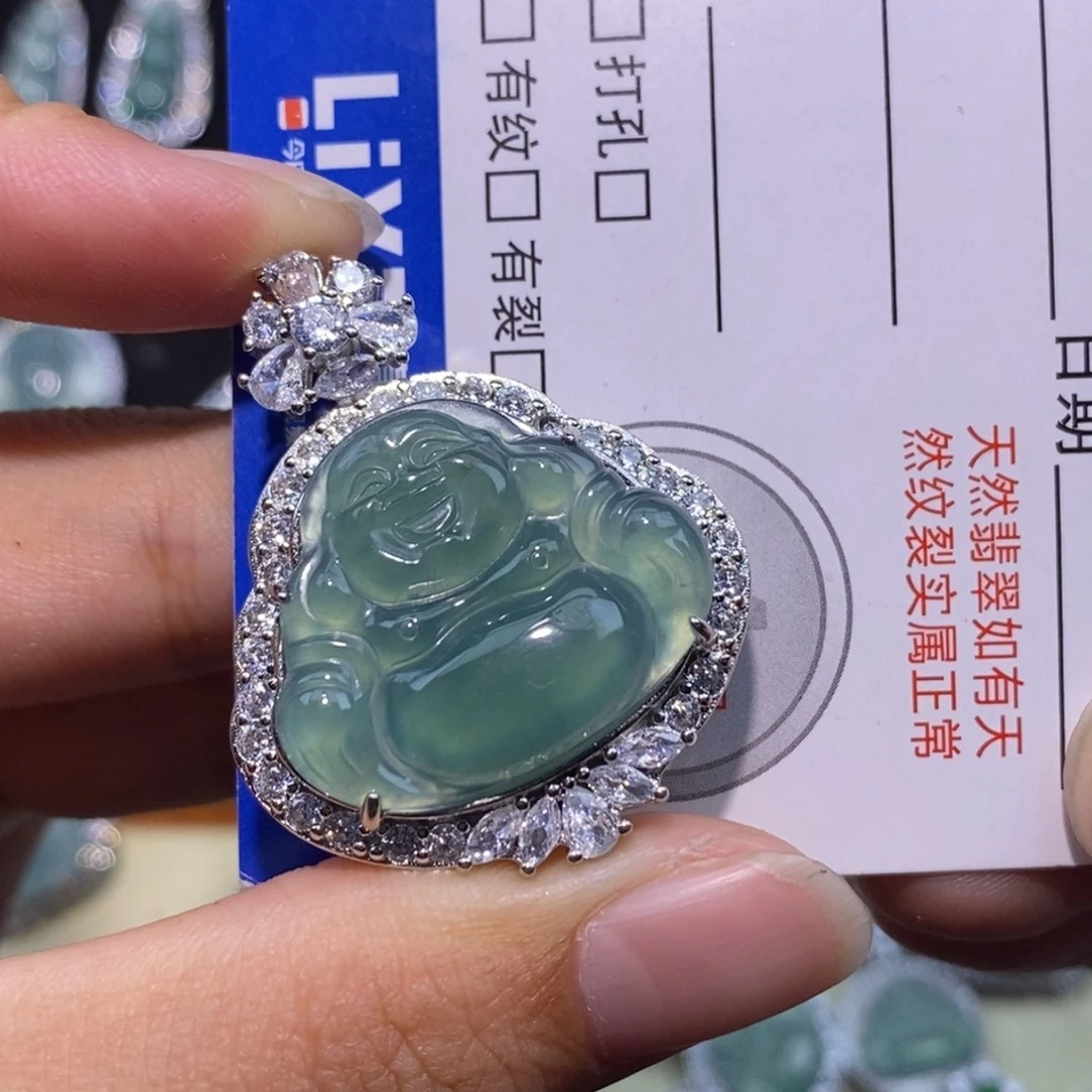颈饰未镶嵌翡翠天然