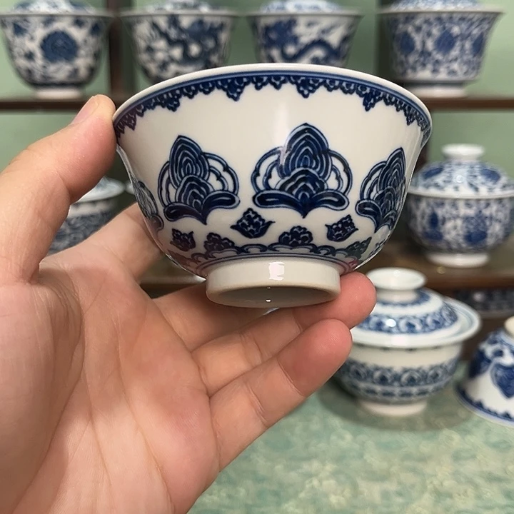 星空宝相花宫碗满杯120毫升