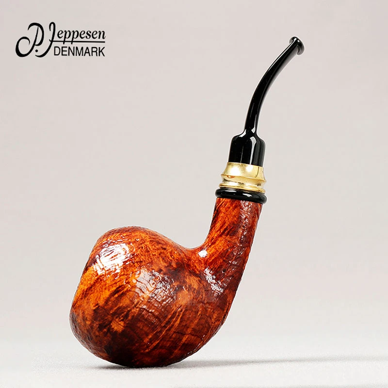 丹麦 彼得吉普森 classic 2级 喷砂苹果微弯斗 石楠木烟斗