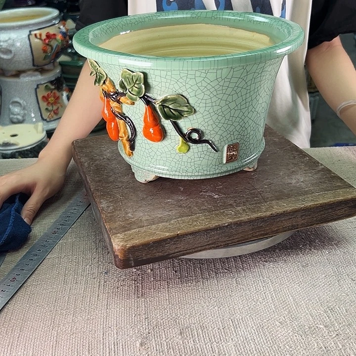 泳坤堂石湾盆陶瓷