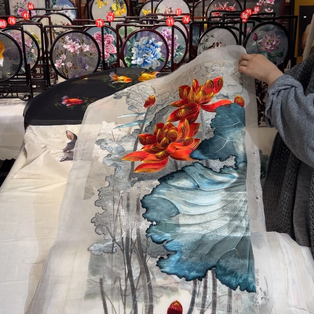 织绣纯手工制作成品