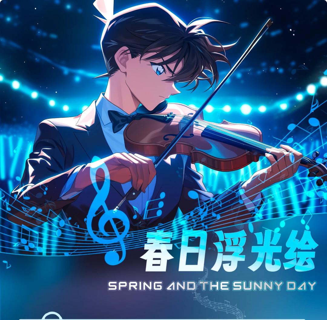 麦子【起源文创】拍1k2名侦探柯南A5色纸-春日浮光绘【主播代拆】