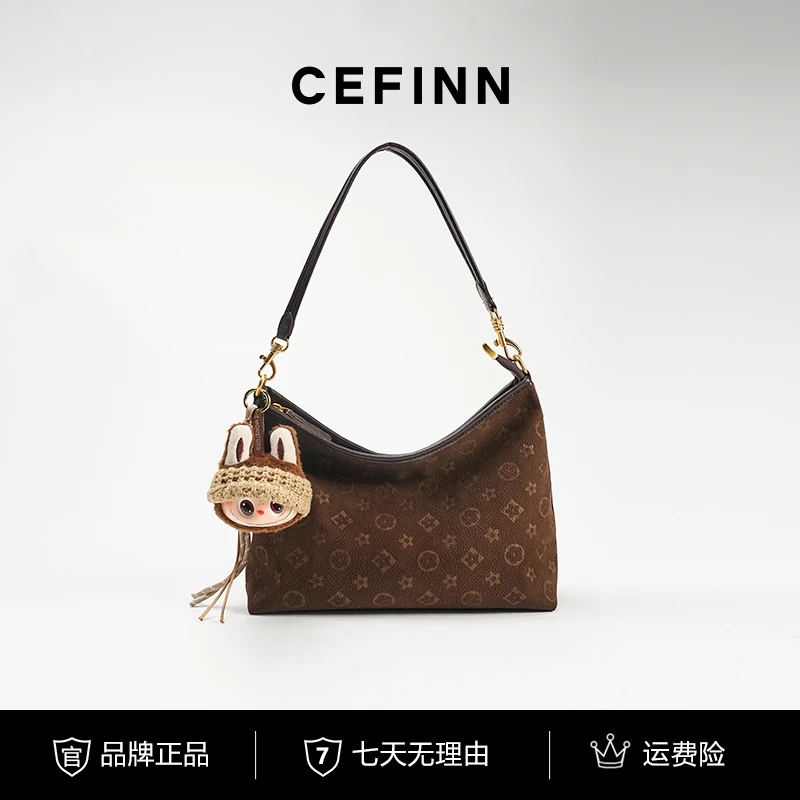 【刘叮铃专属】托特包单肩包轻奢风双根通勤磨砂肩包拉链单肩电脑包