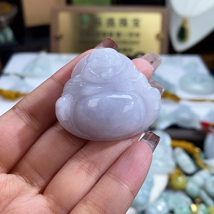 翡翠未镶嵌颈饰4543