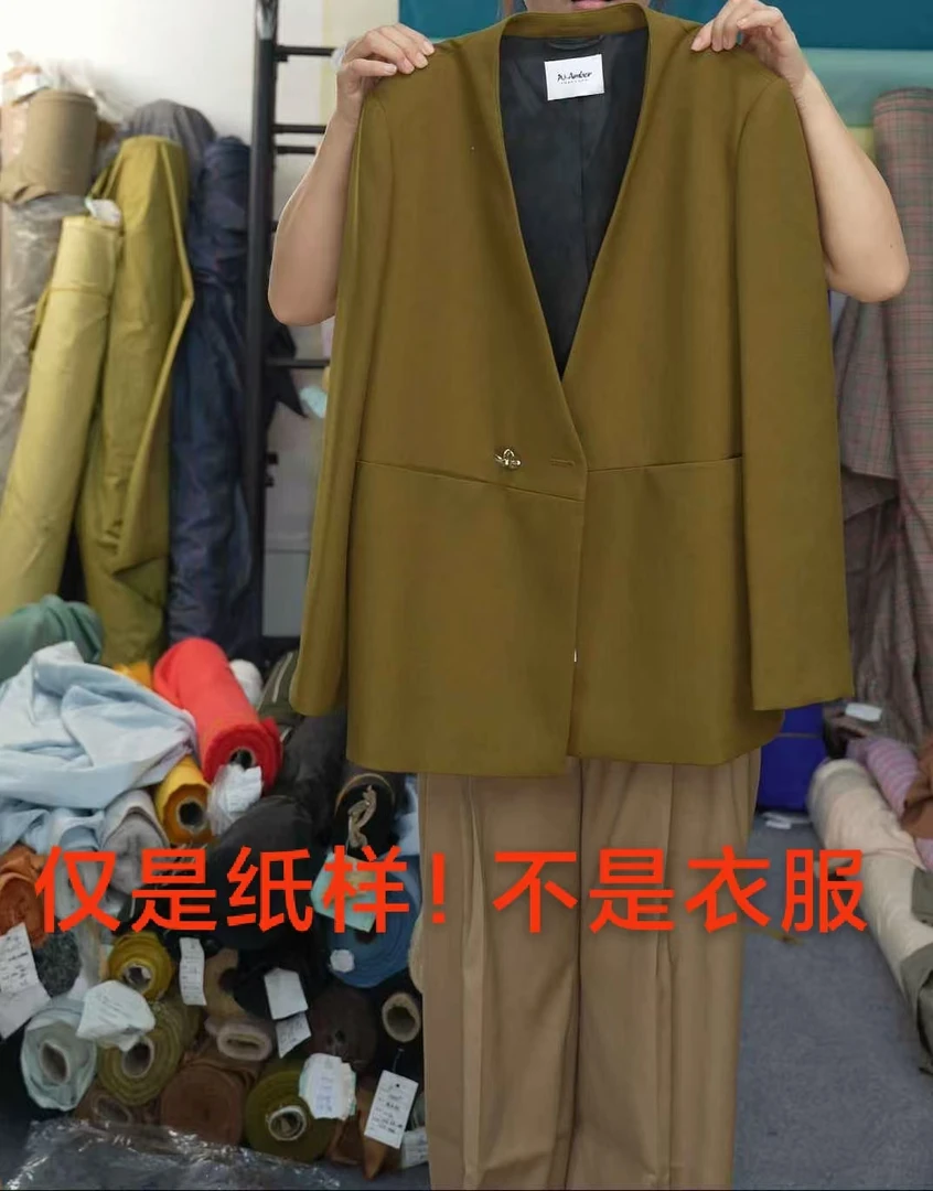 【1453纸样 新款高级西装纸样 】 用量两米