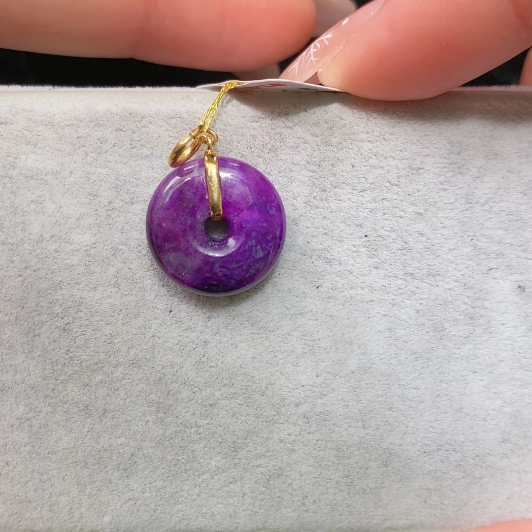 苏纪石（舒俱来）18K金镶嵌吊坠(不含链)