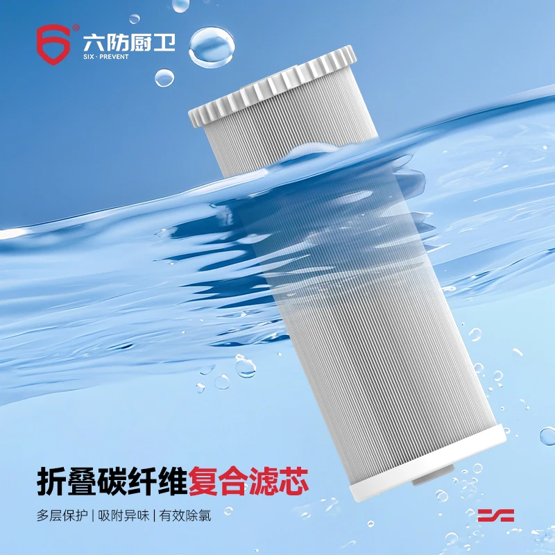 六防LF1601型中央净水机专用滤芯碳纤维折叠多重复合过滤芯新款