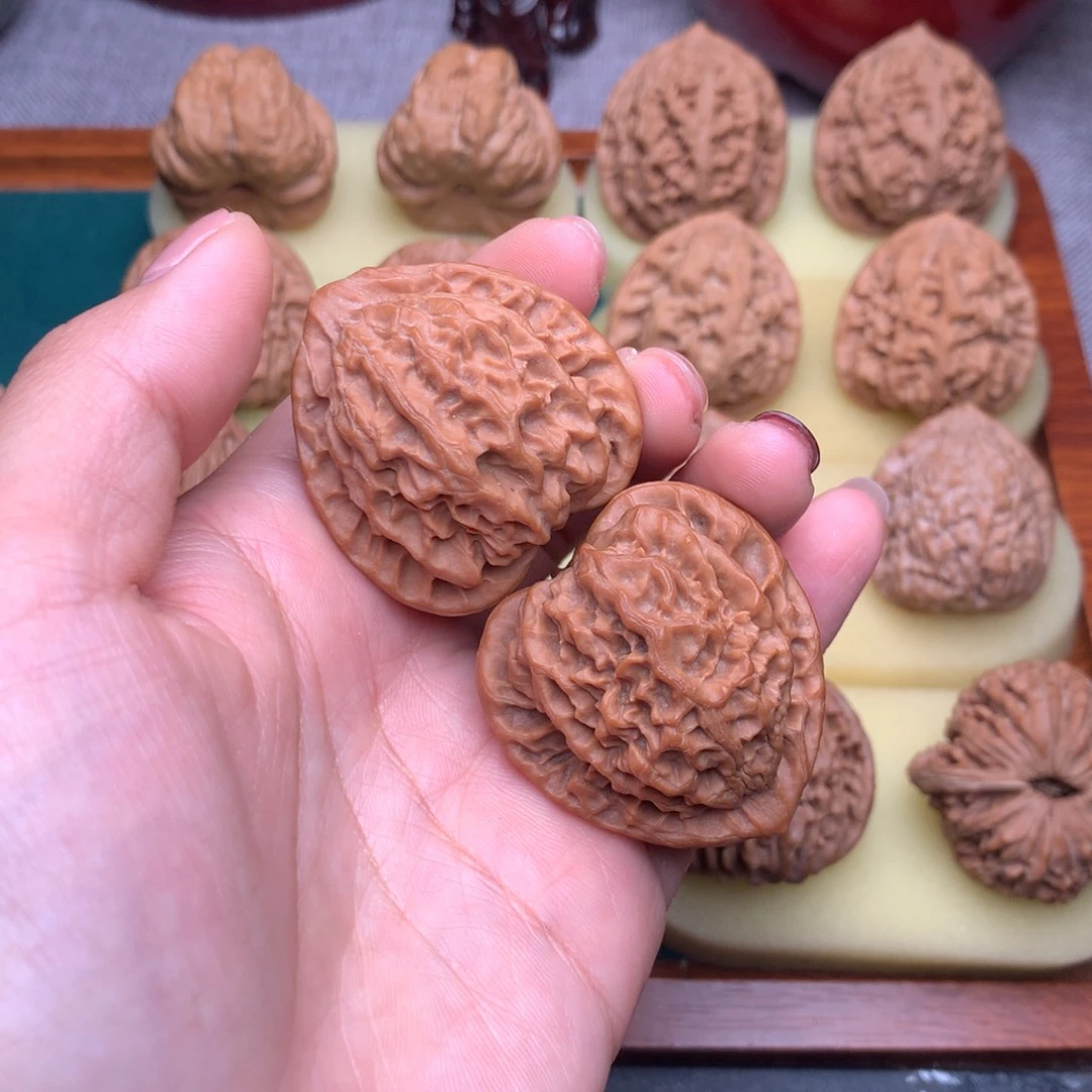 文玩核桃把件鹤度岭公子帽38