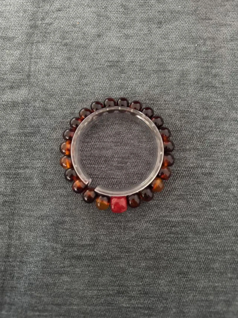 【专属链接】玳瑁色9X11苹果珠手串