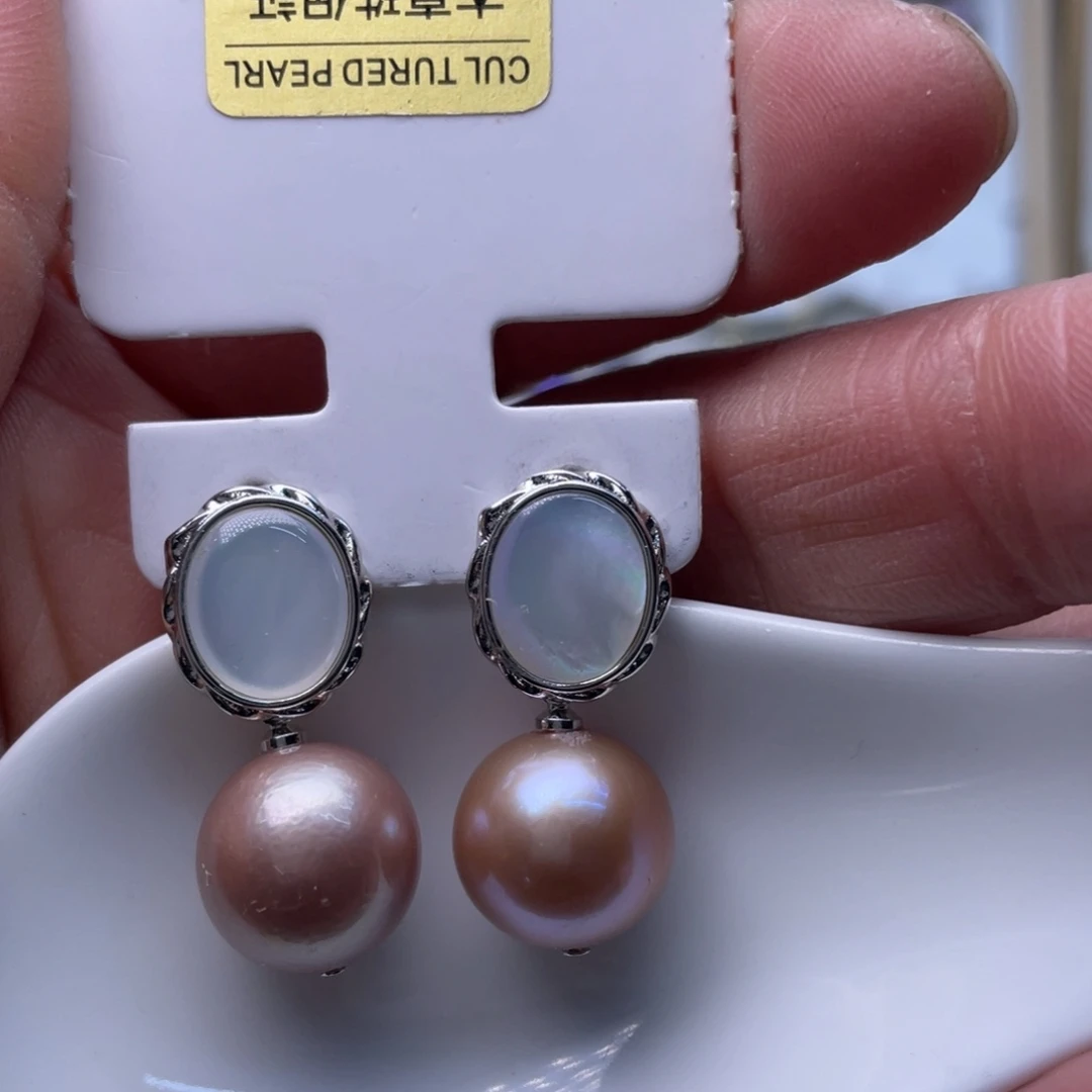 淡水珍珠耳饰未镶嵌