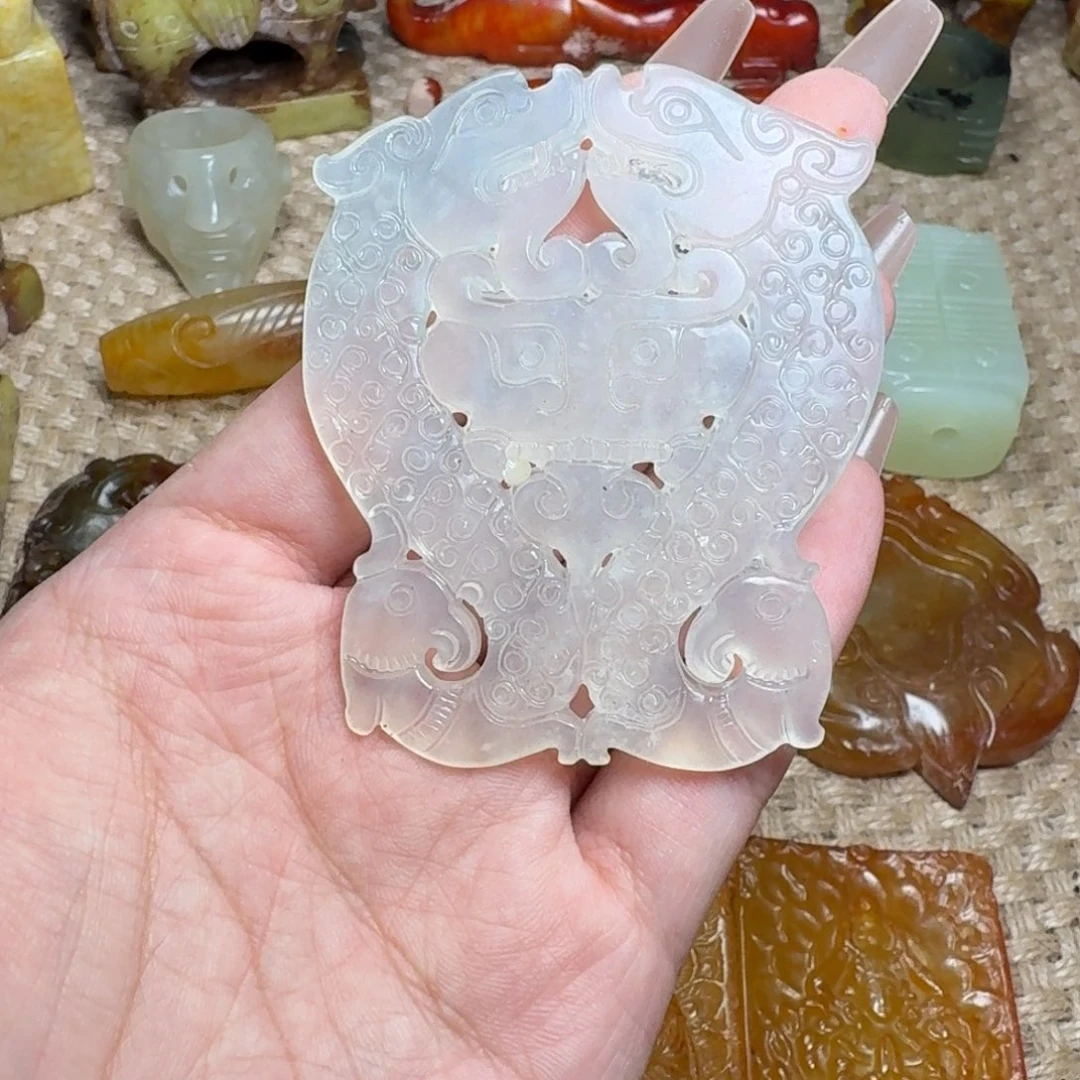 白玉菩提吊坠挂件