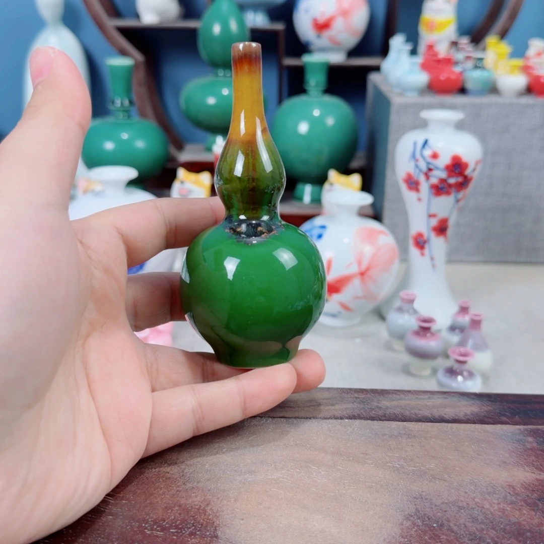 陶瓷手工小花器摆件