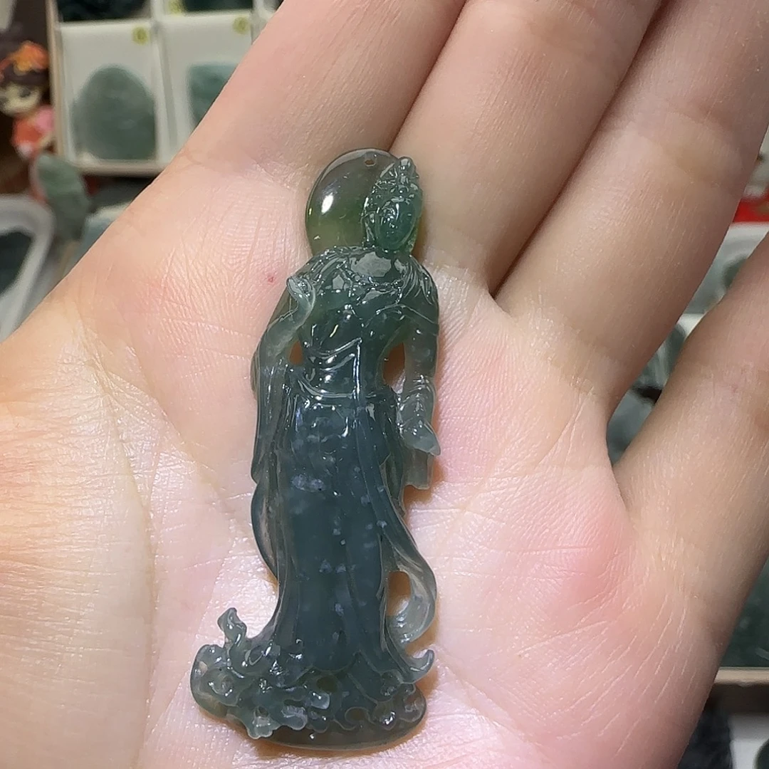 定制翡翠未镶嵌大威天龙翡翠定制