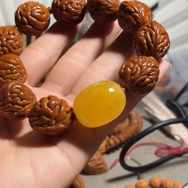 啄***店碧桃核大尺寸一套出