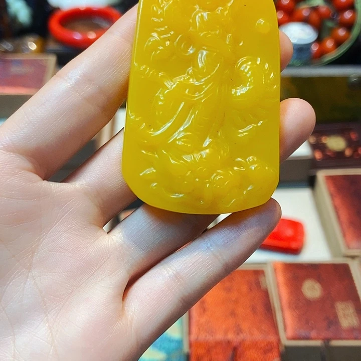 和田玉（黄玉）颈饰未镶嵌