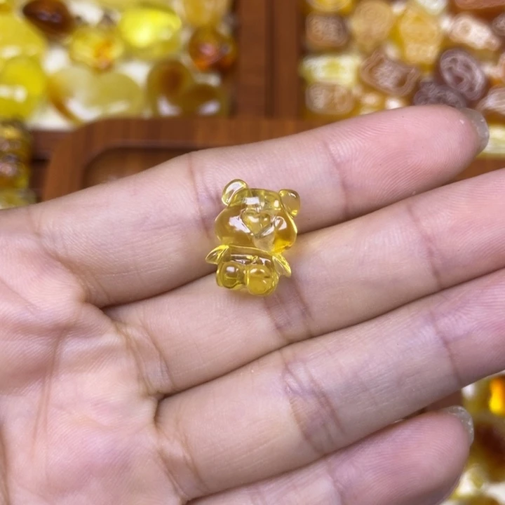 吊坠橄榄核小熊135