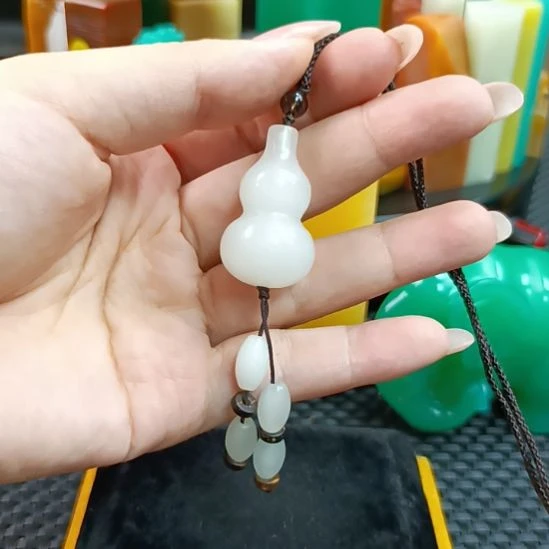 寿山石印石葫芦吊坠