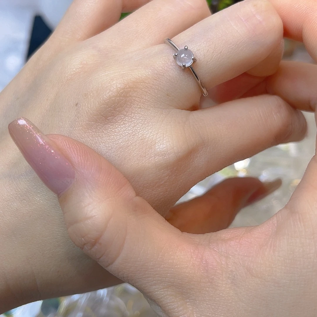 翡翠银S925镶嵌戒指