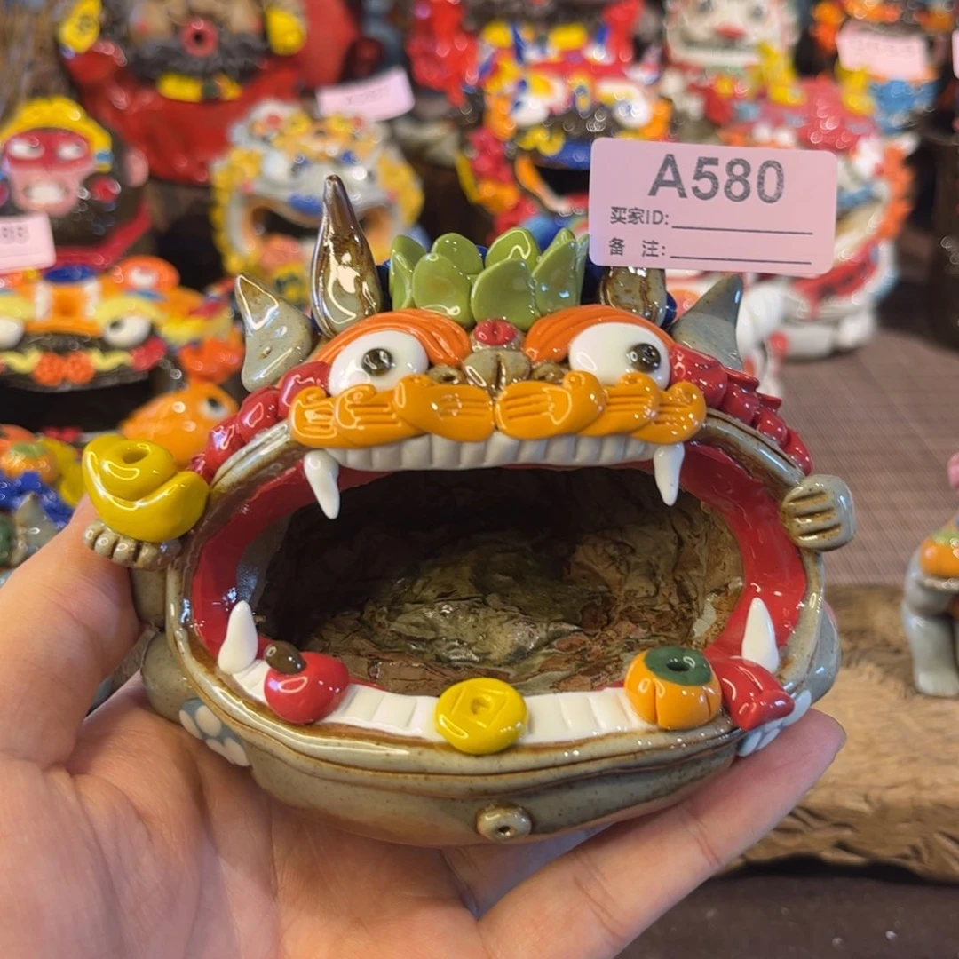 泥塑纯手工茶宠摆件