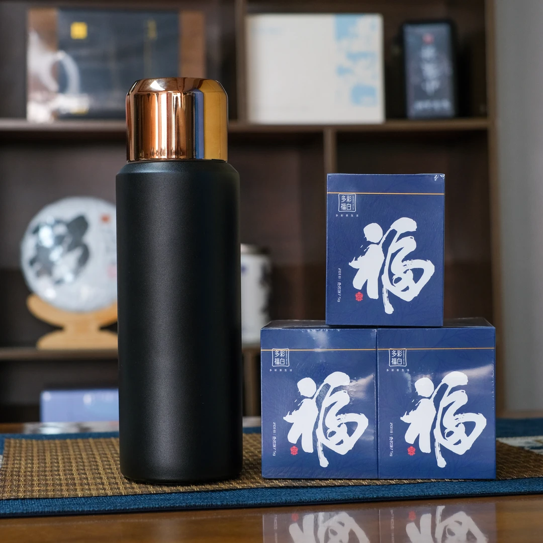 【焖泡合集】2018年老白茶小方片 多福饼干+焖泡杯 福鼎老白茶