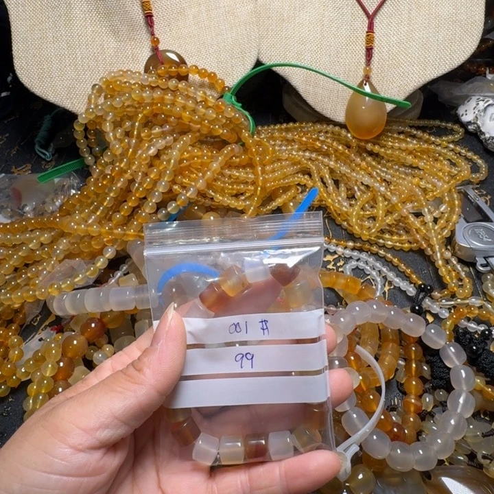 玛瑙/玉髓颈饰合金冰***001