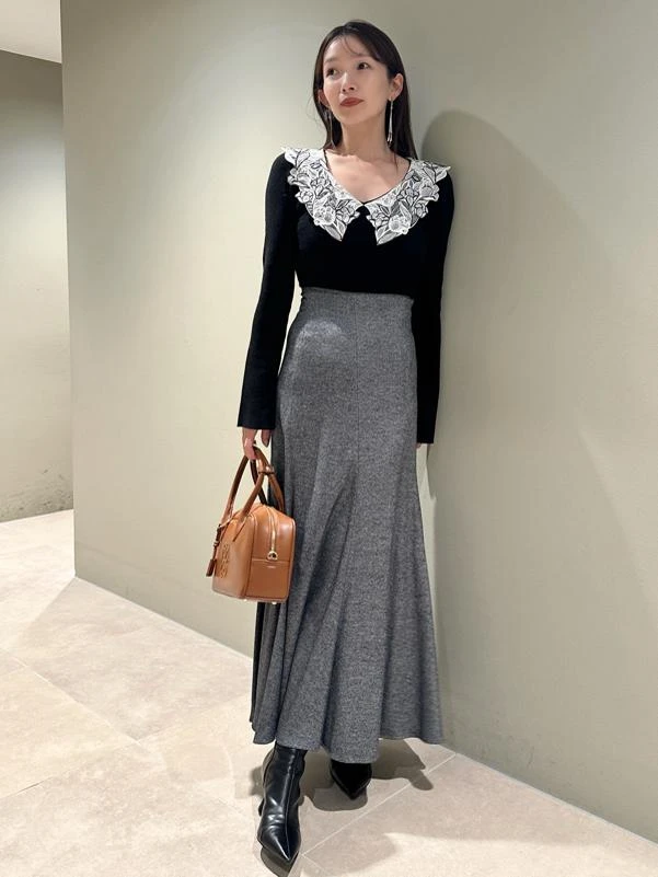 【FaFa】日系 S 泉里香同款老钱风细闪羊毛鱼尾半裙872365462774