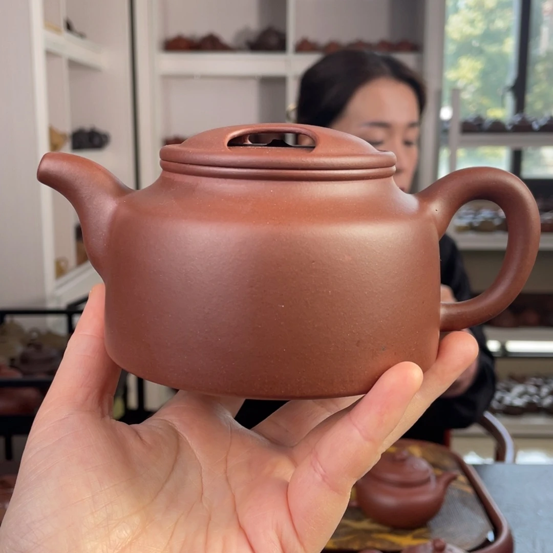 紫砂茶壶底槽清大牛盖400cc