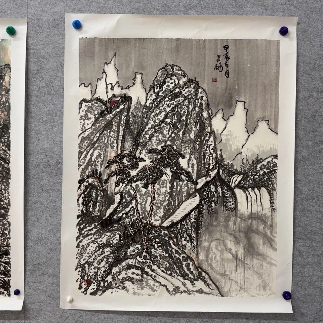 国画花鸟等多种鸟类的