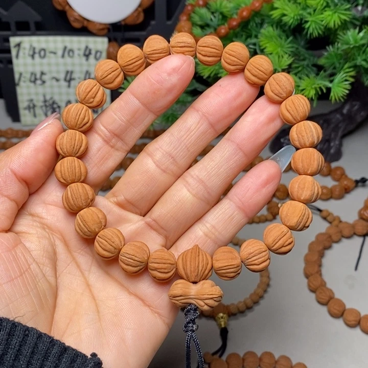 桃核手串佛手通天纹
