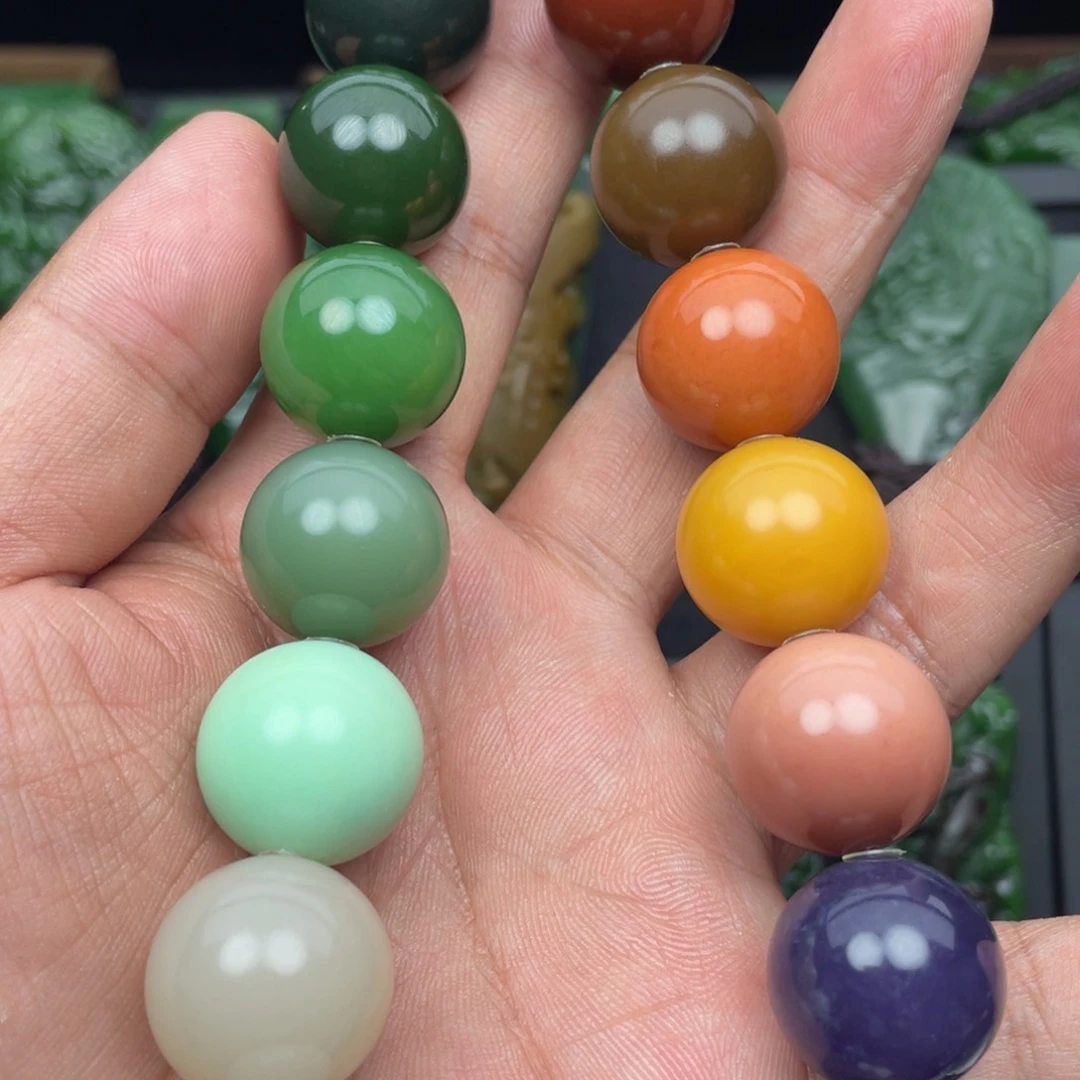 和田玉颈饰未镶嵌狼*2