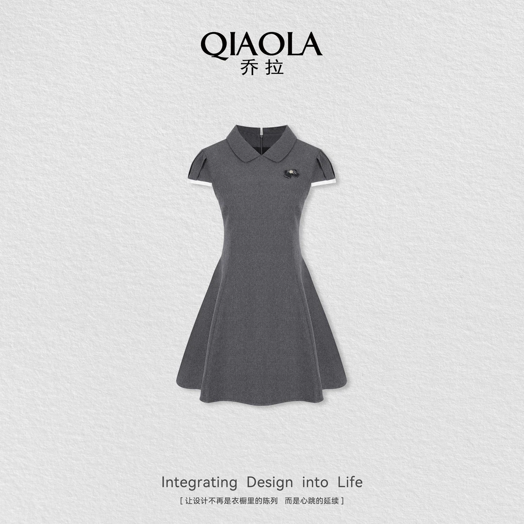 QIAOLA/乔拉【柏林书展】夏季小香风高级感气质显瘦百搭连衣裙预售