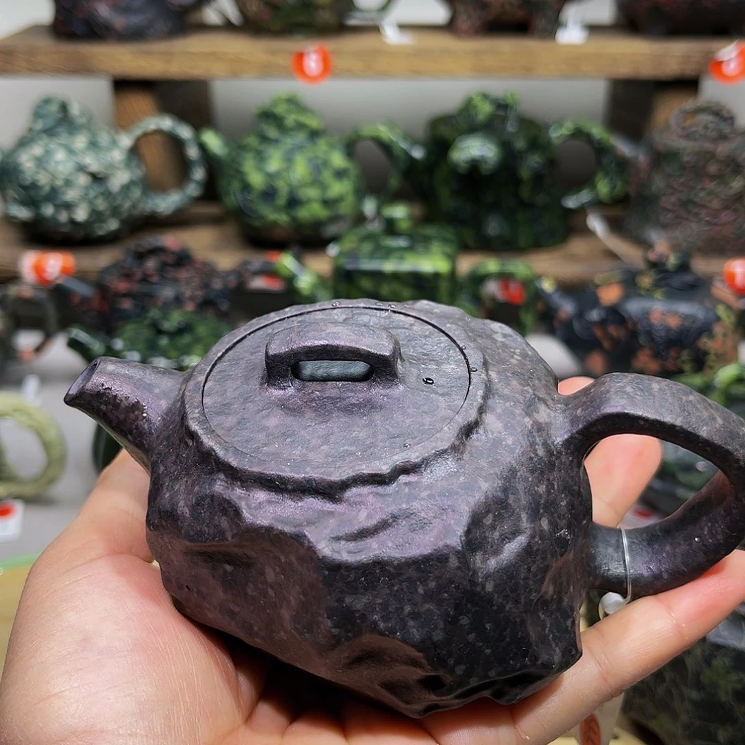 石材冰碛岩精品壶200cc