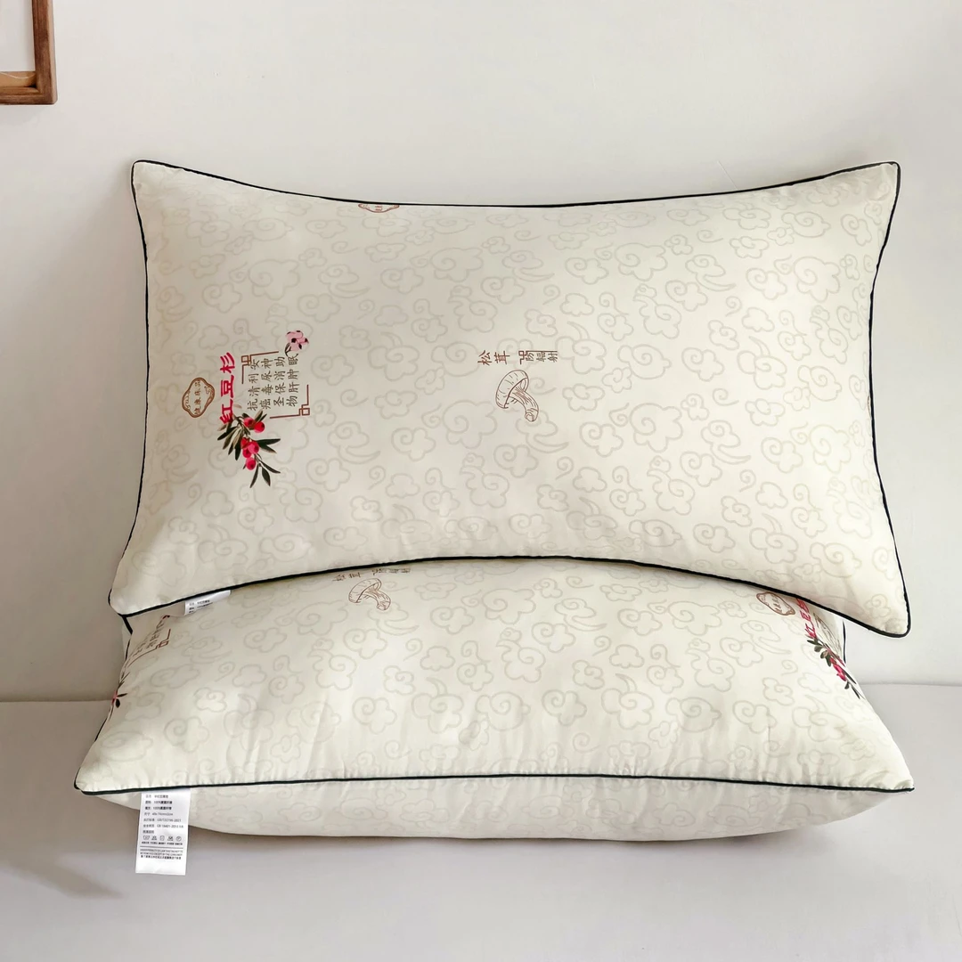 扁鹊红豆杉花型枕头