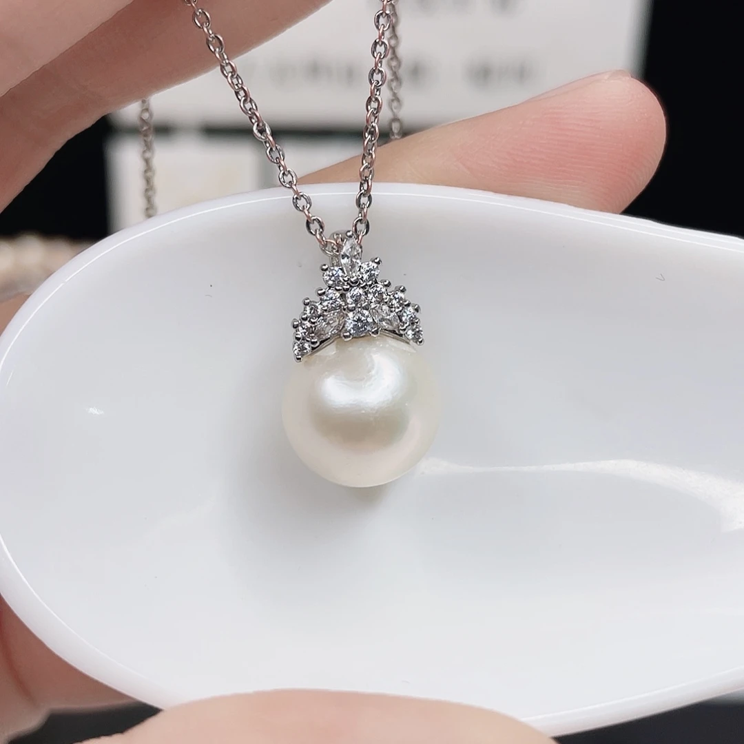 合金淡水珍珠吊坠(赠链)