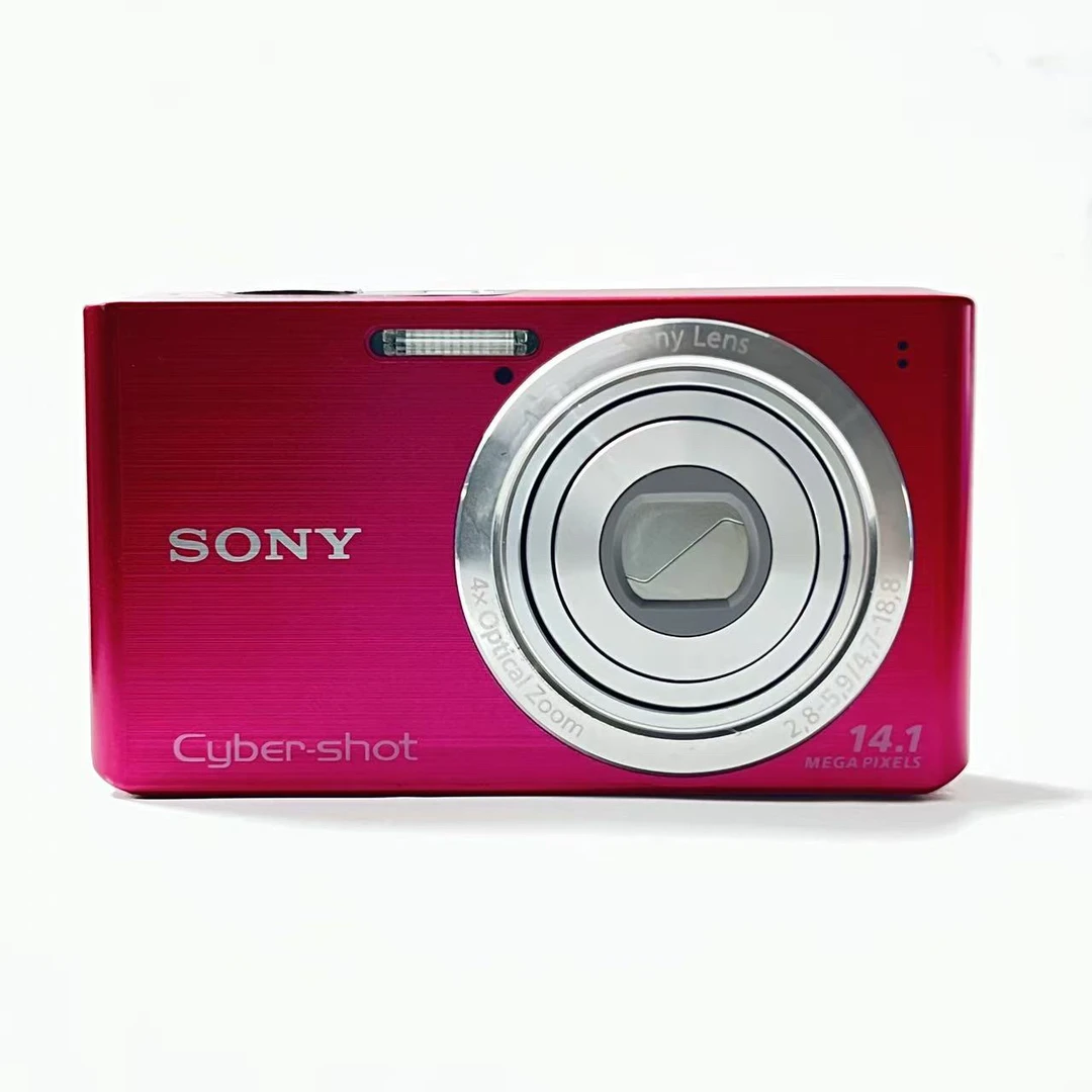 95新 Sony/索尼 w610粉色1410万像素4倍变焦ccd数码相机
