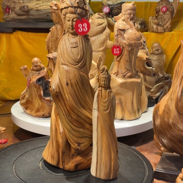 柏木（崖柏）福**通崖柏  观音