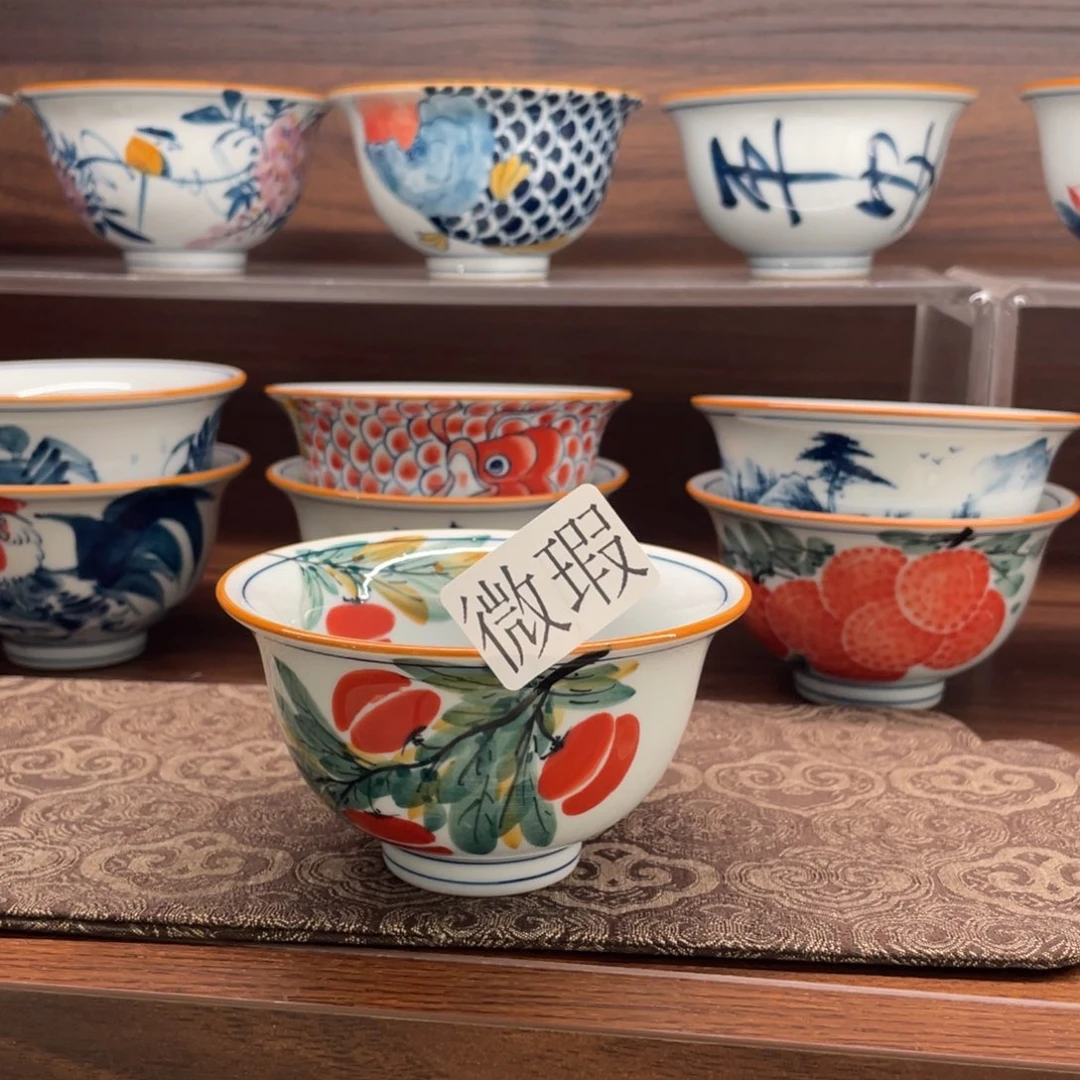 有瑕釉下彩纯手绘