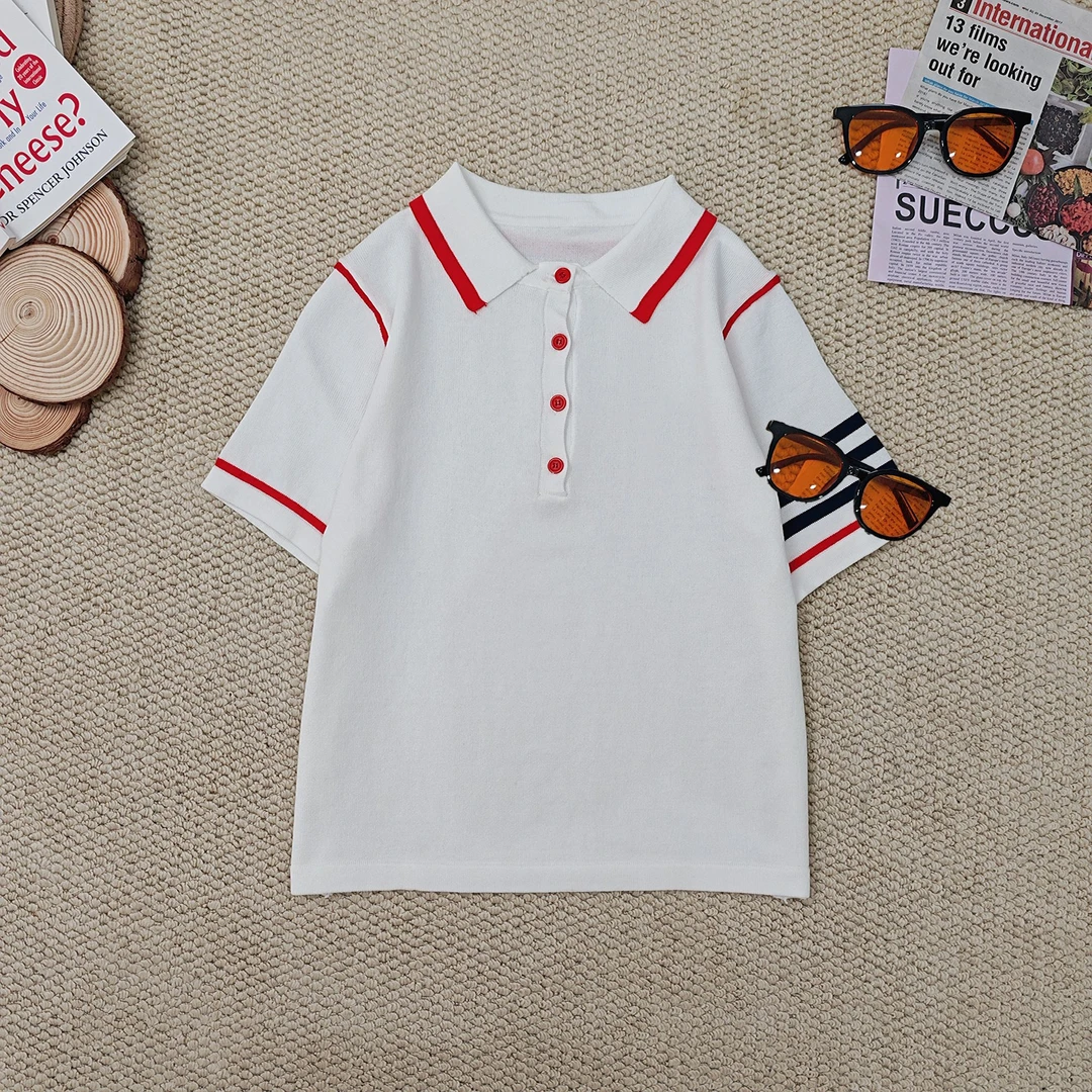 2025夏季新款休闲polo领短袖T恤2565